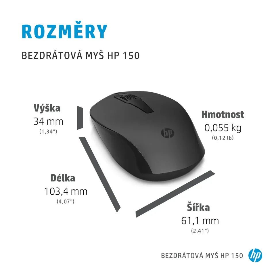 HP myš - 150 Mouse, Wireless