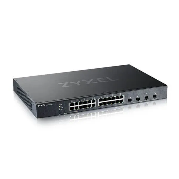 Zyxel XGS1935-28, 28 Port Lite-L3 Smart Managed Switch, 24x Gigabit Copper and 4x 10G SFP+, hybrid mode,