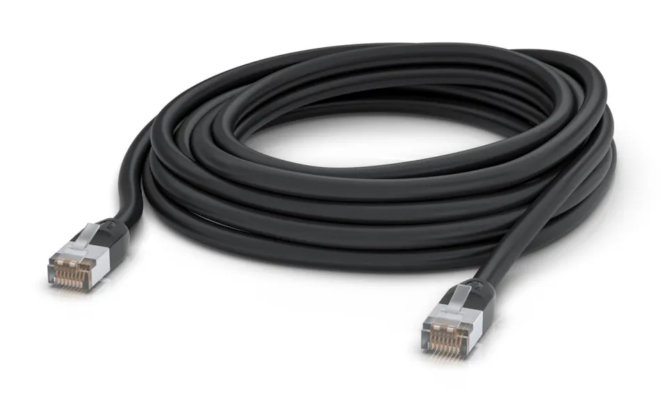 Ubiquiti UniFi patch cable outdoor - venkovní STP, Cat5e, černý, délka 8m