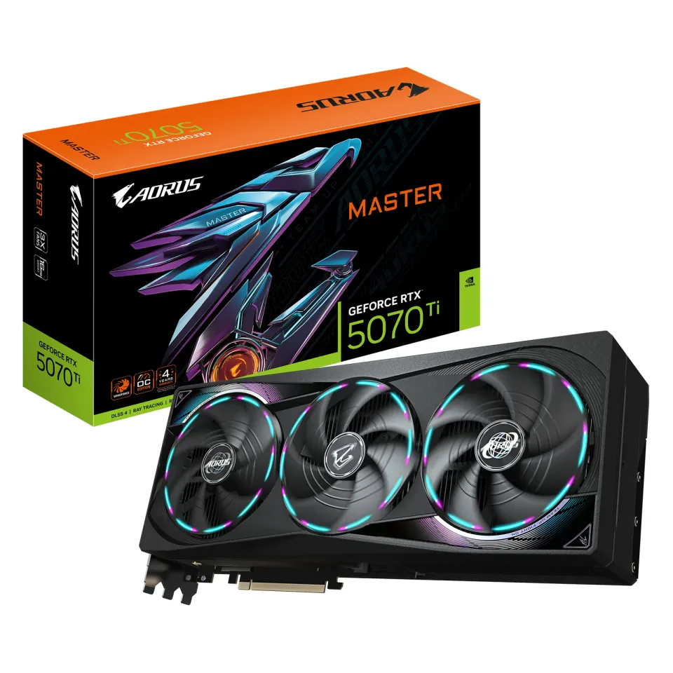 GIGABYTE AORUS GeForce RTX 5070 Ti MASTER/ 16GB/ GDDR7