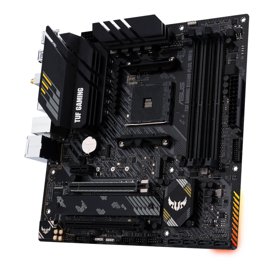 ASUS MB TUF GAMING B550M-PLUS WIFI II soc.AM4 B550 DDR4 mATX M.2 HDMI DP WIFI BT