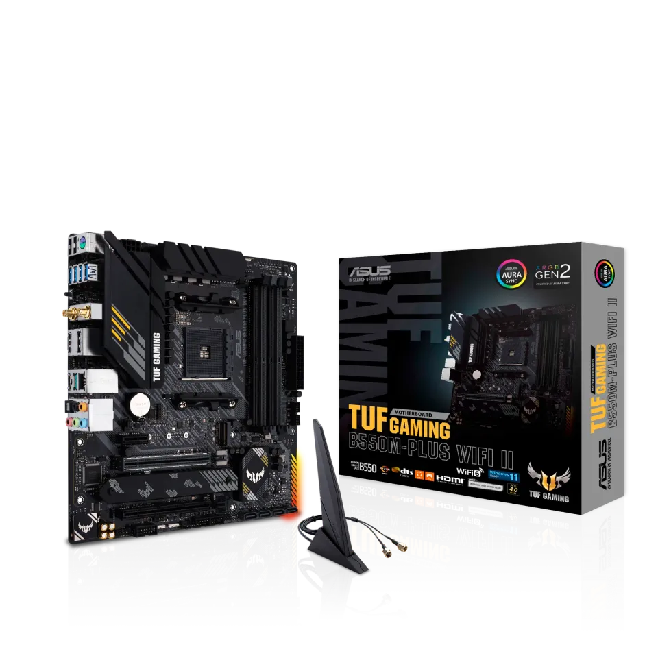 ASUS MB TUF GAMING B550M-PLUS WIFI II soc.AM4 B550 DDR4 mATX M.2 HDMI DP WIFI BT