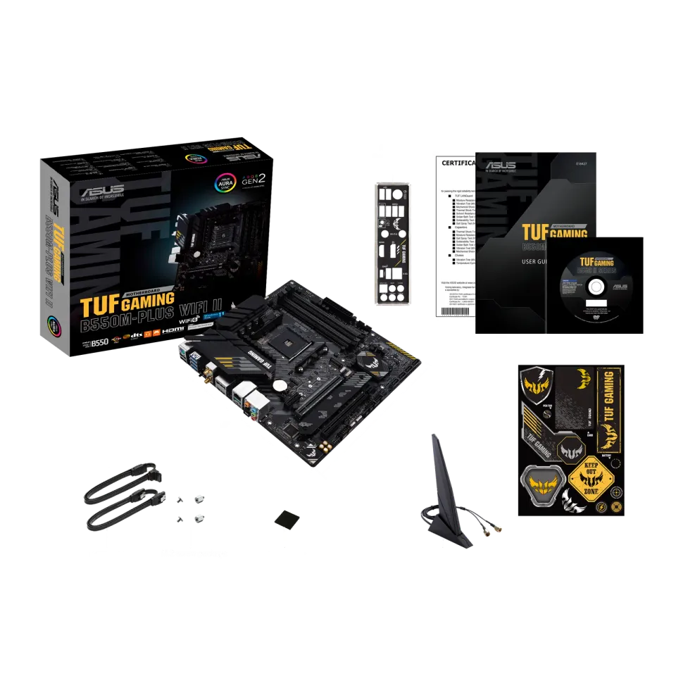 ASUS MB TUF GAMING B550M-PLUS WIFI II soc.AM4 B550 DDR4 mATX M.2 HDMI DP WIFI BT
