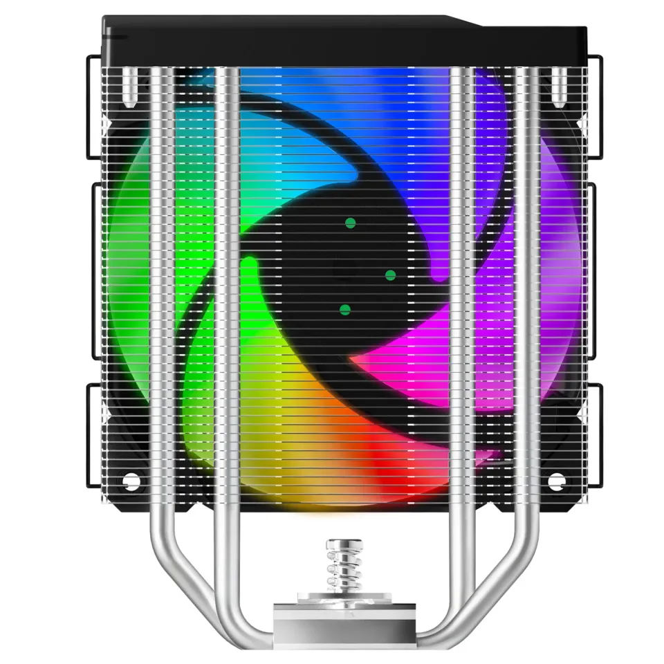 EVOLVEO QuietCool7, CPU chladič s digitálním displejem, 6x heatpipe, černý