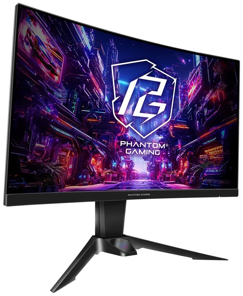 Phantom Gaming by Asrock monitor zakřivený PG27QRT2A 27"/VA/2560x1440/180Hz/300cd/m2/1ms/HDMI/DP/speaker/wifi anténa