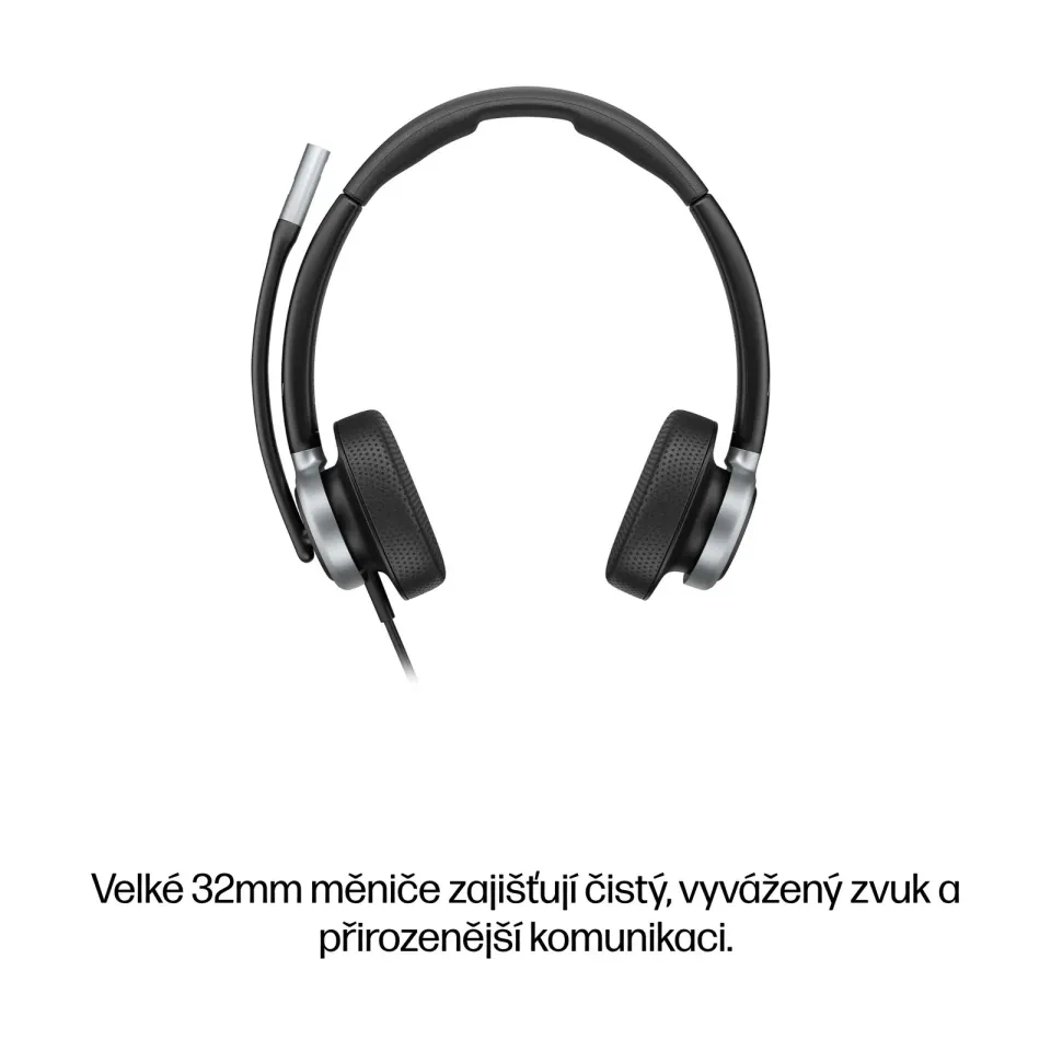 HP Poly Mission 625 Stereo USB Wired Headset WW