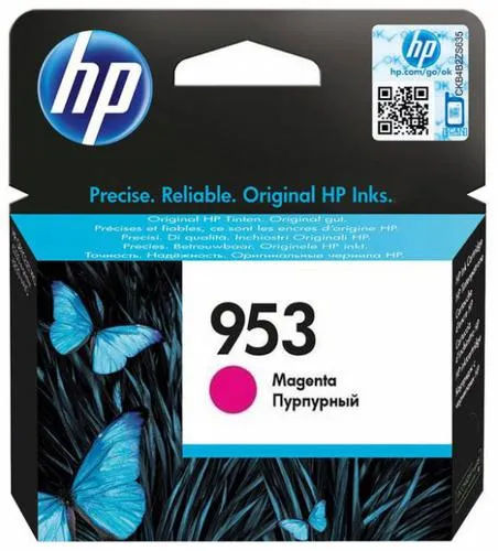 HP F6U13AE originální náplň purpurová č.953 (magenta, cca 630 stran) (pro OfficeJet Pro 7720, 7740, 8210, 8710,8715, 8720,8725, 8730, 8740