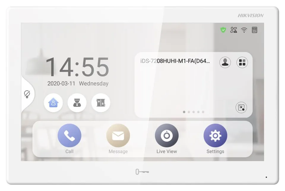 Hikvision DS-KH9510-WTE1(B) - 10" IP bytový dotykový Android monitor; Wi-Fi; PoE