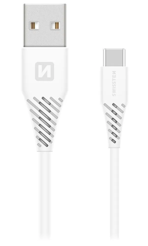 Swissten Datový Kabel Usb / Usb-C Bílý 1,5 M (7Mm)