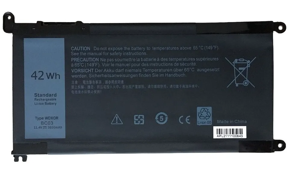 TRX baterie WDX0R/ 11.4V/ 3600 mAh/ Li-Ion/ Dell Inspiron 5368 5378 5379 5482 5565 5567 5568 5570 7560/ neoriginální