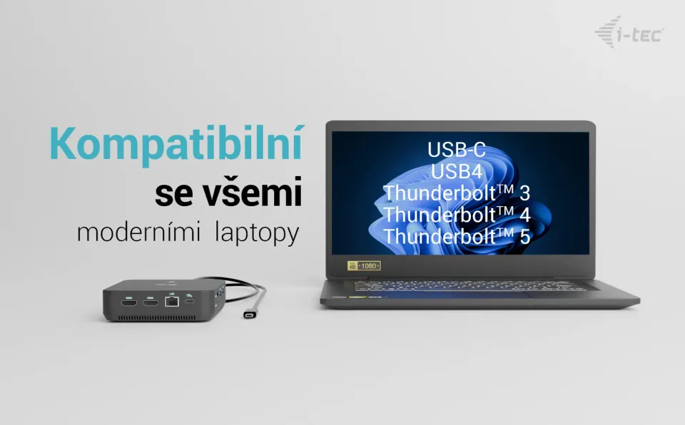 i-tec USB-C DP Dual HDMI Docking Station, Power Delivery 100W + i-tec Universal