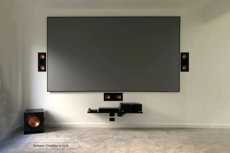 ELITE SCREENS plátno v pevném rámu 135" (342,9cm)/ 16:9/ 168×299cm/ gain 1.2/ CineGrey 3D/ bezrámové