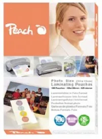 PEACH laminovací folie Photosize 10x15 cm (106x156 mm), 125mic, 25 ks