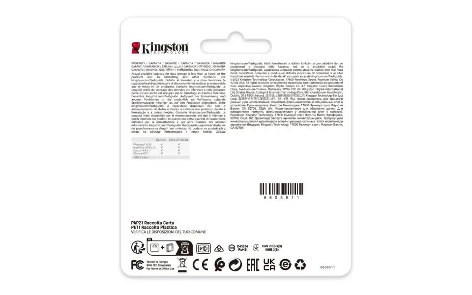 KINGSTON DataTraveler SE9 128GB zlatý kovový USB3.0 flash drive (pevný konektor)