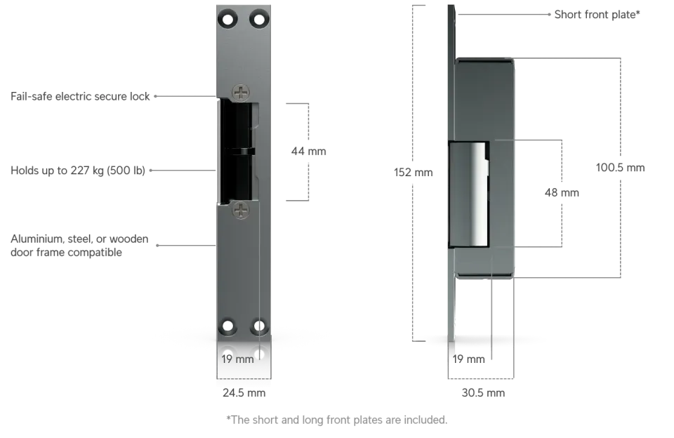 Ubiquiti UACC-Lock-Strike-Secure-8mm, UniFi Access Fail-Secure Strike Lock 8mm