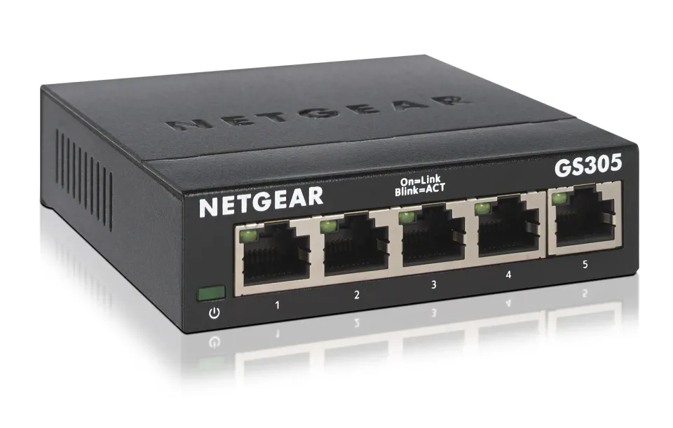 NETGEAR 5PT GE UNMANAGED SW METAL LP, GS305