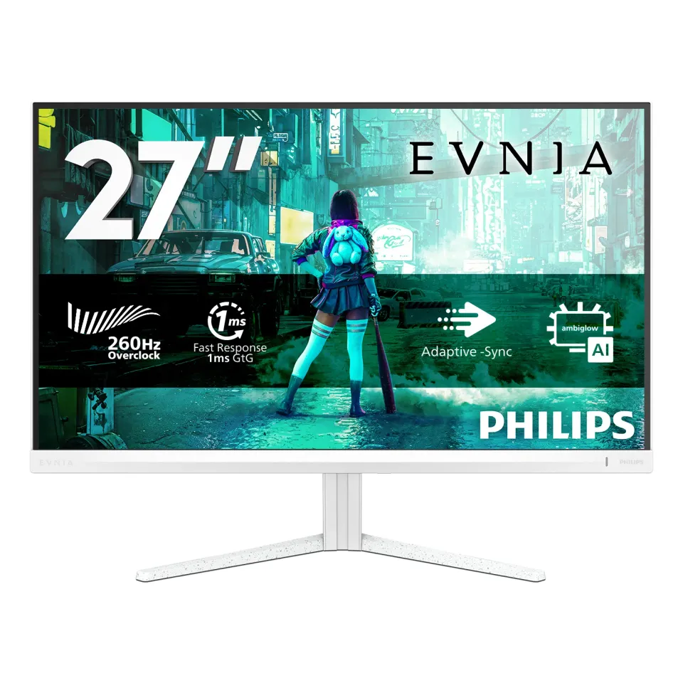 Philips Evnia/27M2N3201PL/27"/IPS/FHD/260Hz/0,3ms/Bílá/3R