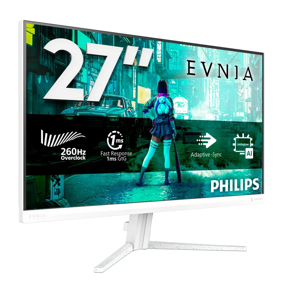Philips Evnia/27M2N3201PL/27"/IPS/FHD/260Hz/0,3ms/Bílá/3R