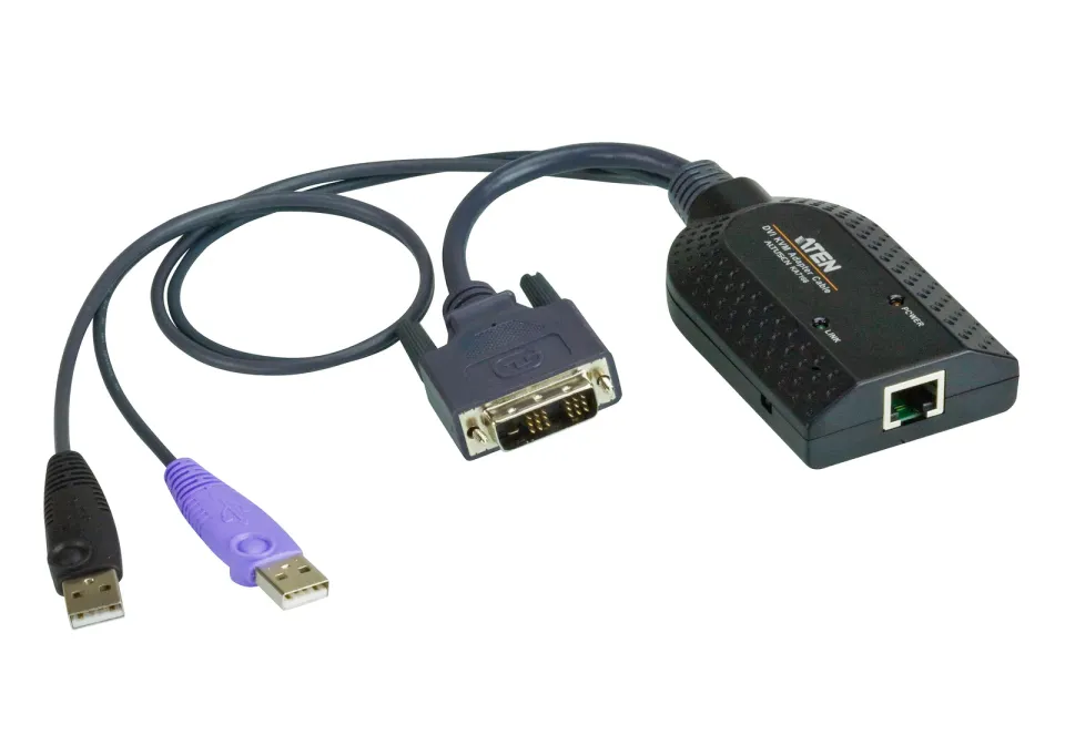 ATEN KA7166-AX DVI USB Virtual Media KVM Adapter WITH SMART CARD READER