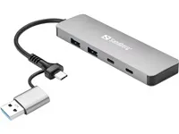 Sandberg USB-C/A to 2xUSB-A+2xUSB-C Hub