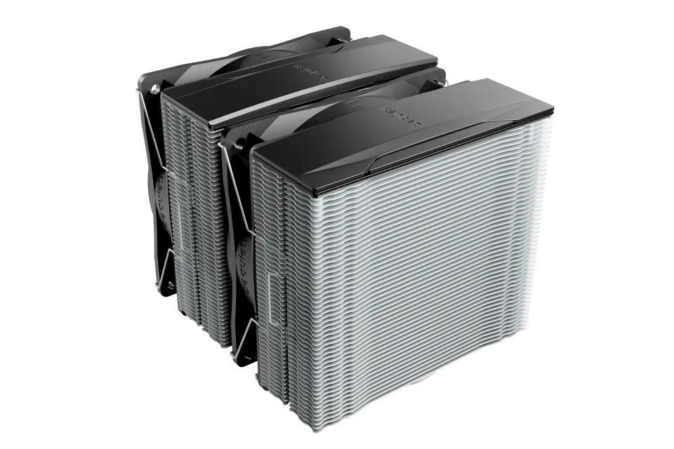 Be quiet! chladič CPU PURE ROCK PRO 3 / 2x120mm PWM fan / 6xheatpipe / stříbrný