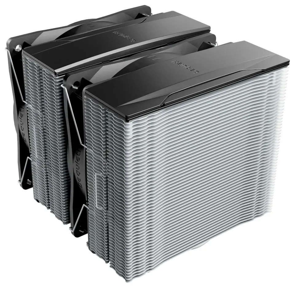 Be quiet! chladič CPU PURE ROCK PRO 3 / 2x120mm PWM fan / 6xheatpipe / stříbrný