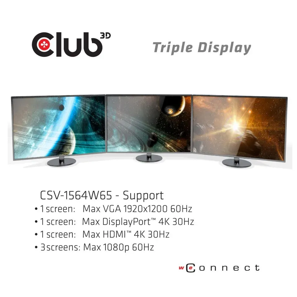 Club3D Dokovací stanice USB-C 14v1, 1xDP, 1xHDMI, 1xVGA, 2xUSB-C, 5xUSB, čtečka SD karet, černá
