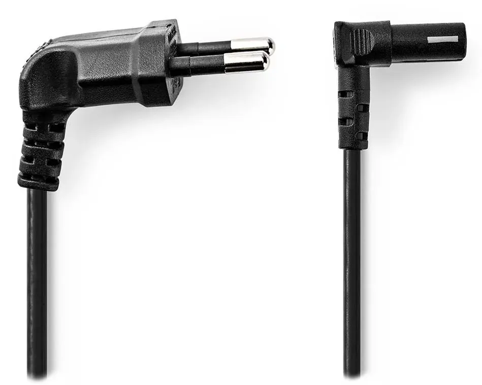 Nedis CEGL11075BK20 - Napájecí Kabel | Typ F Zástrčka | IEC-320-C1 | Úhlový | Ú