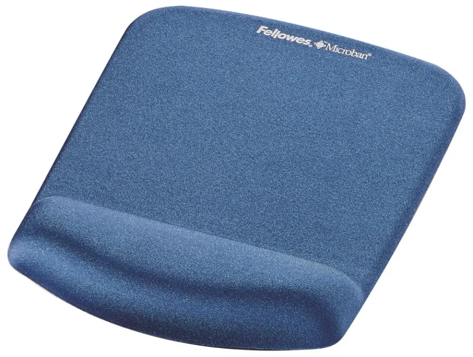 Fellowes podložka pod myš a zápěstí PlushTouch modrá
