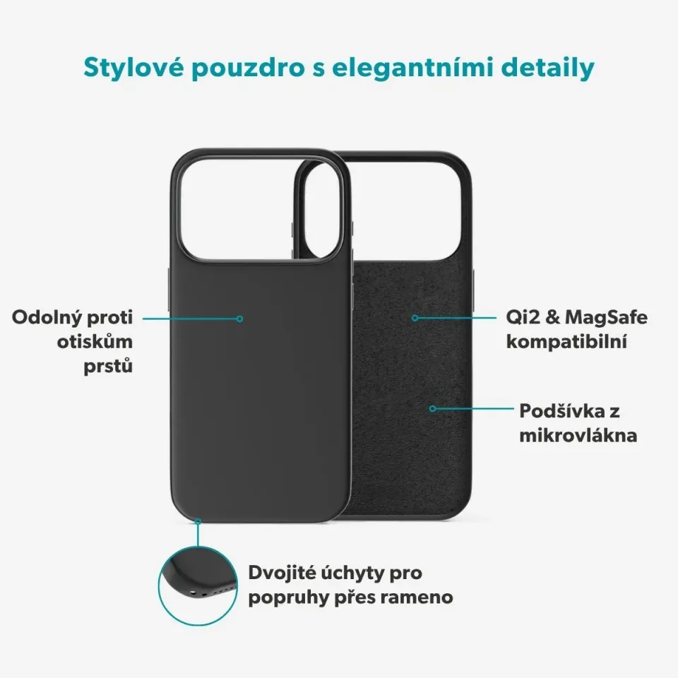 Epico Silicone Mag+ Case iPhone 17 Pro/18 Pro černá