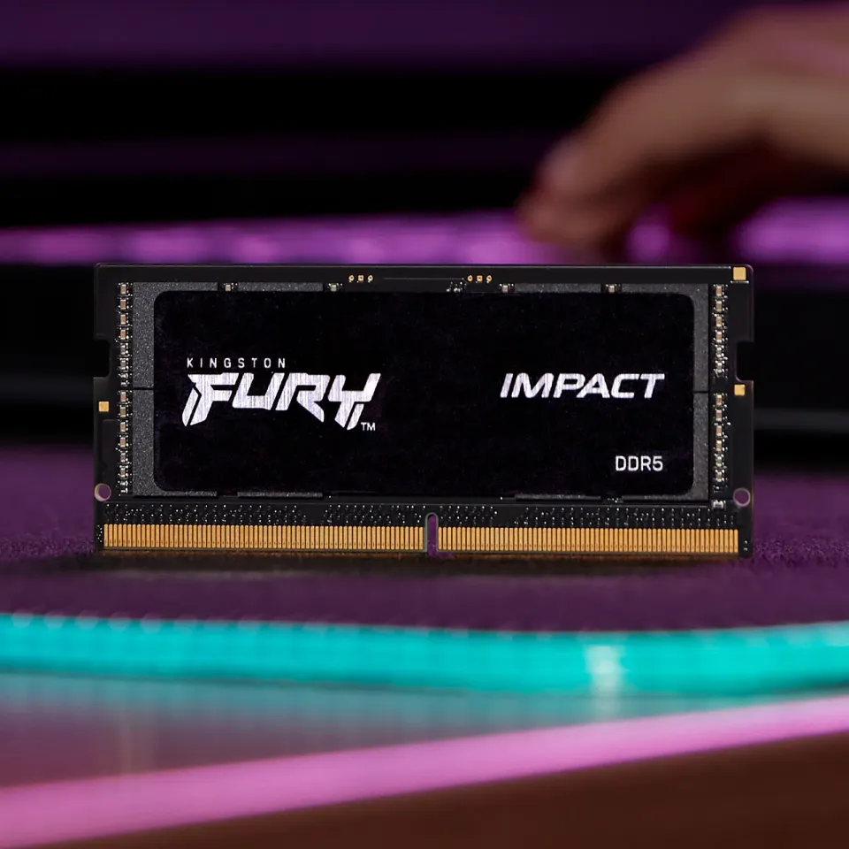 Kingston FURY Impact/SO-DIMM DDR5/32GB/6400MHz/CL38/2x16GB/Black