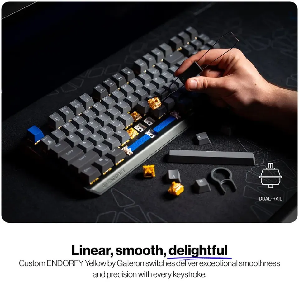 Endorfy Thock V2 TKL Wireless Klávesnice,herní,bezdrátová,mechan.,Endorfy Yellow