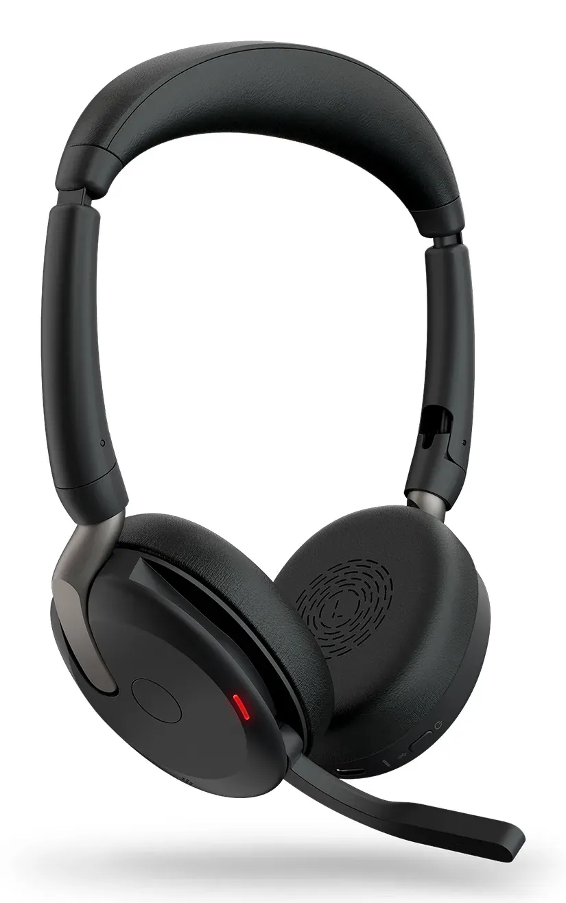 Jabra Evolve2 65 Flex/Stereo/ANC/USB-C/BT-USB/Bezdrát/Černá