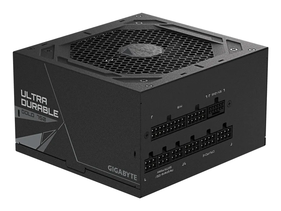 GIGABYTE zdroj UD750GM PG5 V2, 750W, 120mm, Plně modulární, 80 Plus Gold, ATX 3.1