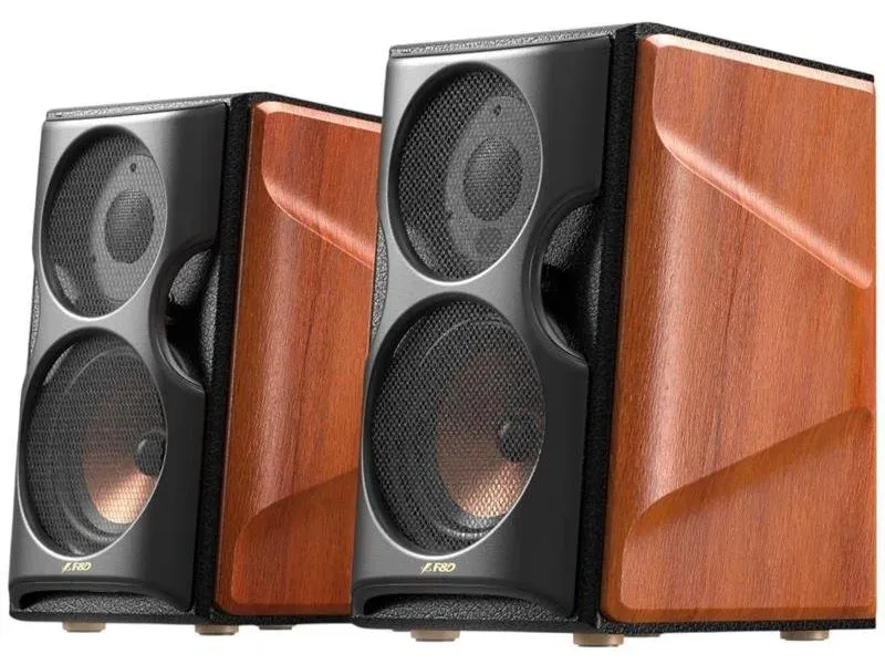 FENDA F&D repro R80BT/ 2.0/ 160W/ dřevěné/ černodřevěná barva/ BT5.4/ USB/AUX/optický/koaxiální vstup/ dálkové ovládání