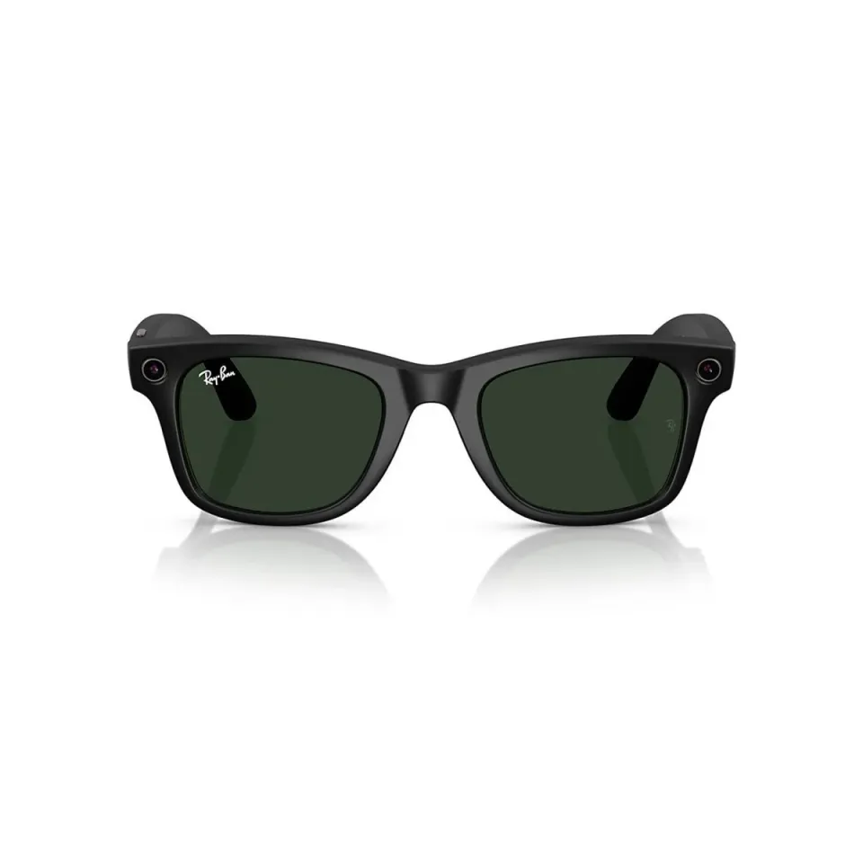 Meta Ray-Ban Gen1 Wayfarer - Matte Black/Clear to Graphite Green Transitions (Large)