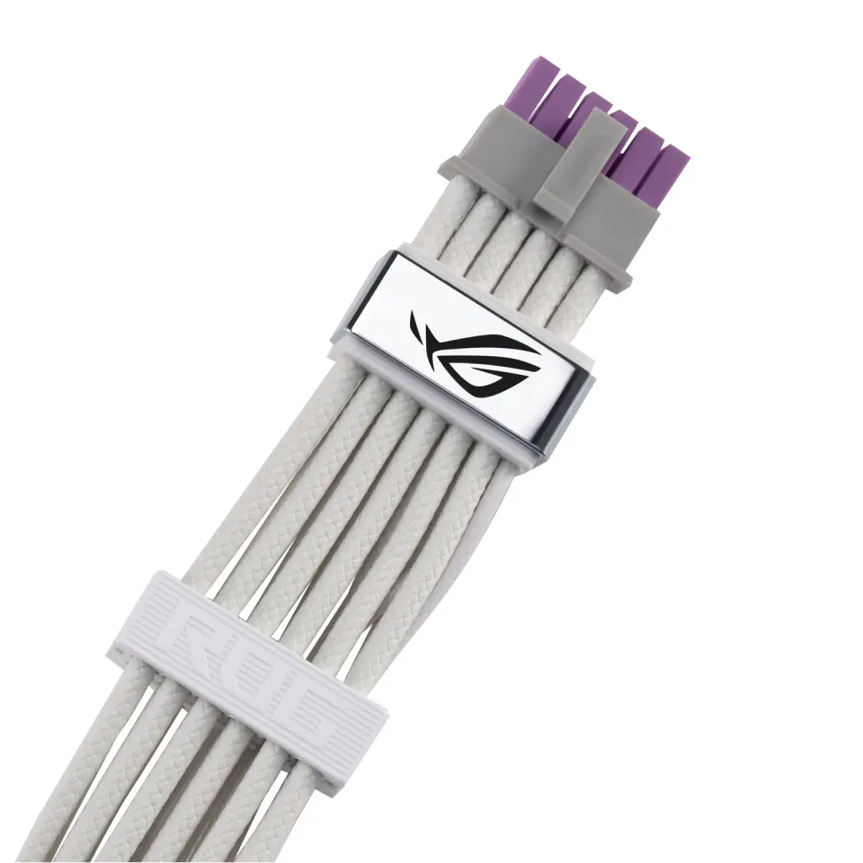 ASUS ROG-EQUALIZER 12V-2x6 PCI-E napájecí kabel, 750mm, bílá