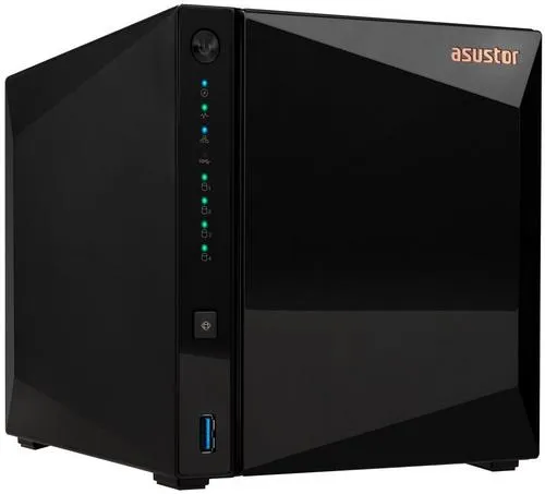ASUSTOR DRIVESTOR 4 PRO (AS3304T v2) datové úložiště NAS, 4× 2,5"/3,5" SATA III, quad-core 1,7GHz, 2GB DDR4, 1× 2,5GbE LAN, 3× USB 3.2 Gen1, WOW
