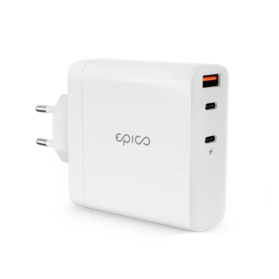 Epico 140W GaN síťová nabíječka - bílá