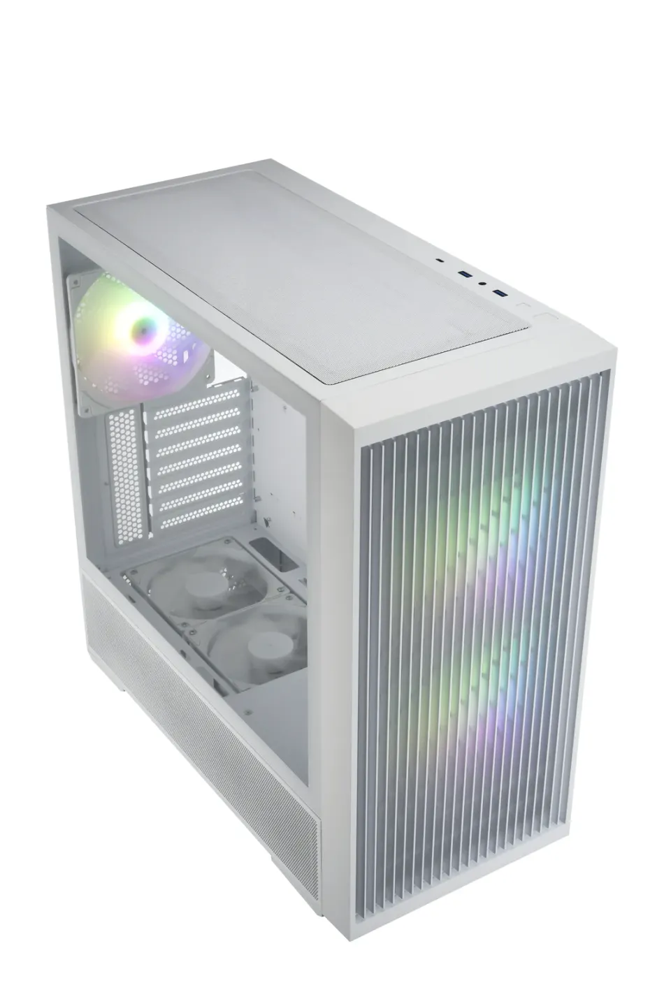 FSP M330-WA/Midi Tower/Transpar./Bílá