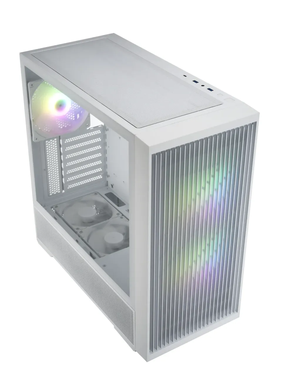 FSP M330-WA/Midi Tower/Transpar./Bílá