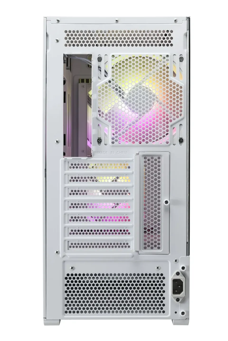 FSP M330-WA/Midi Tower/Transpar./Bílá