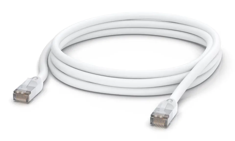 Ubiquiti UniFi patch cable outdoor - venkovní STP, Cat5e, bílý, délka 3m