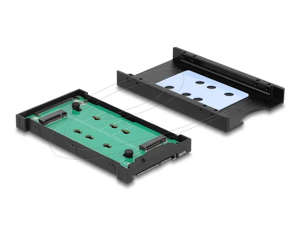 Delock Převodník M.2 Key M NVMe SSD na U.2 nebo M.2 Key B SATA SSD na SATA - bez