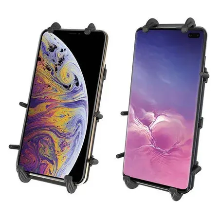 UNPKD RAM QUICK-GRIP XL PHONE HOLDER FOR LARGER DEVICES WITH SHORT ARM AND U-BOLT