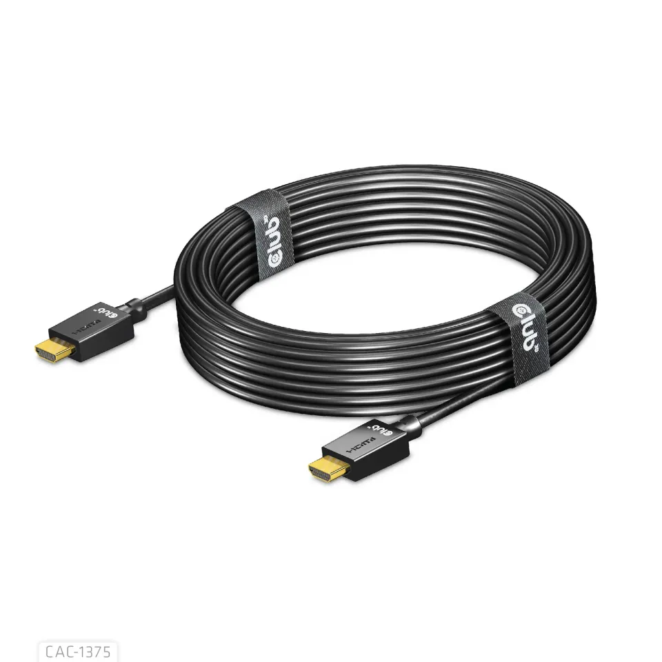 Club3D Ultra Rychlý HDMI™ Certifikovaný, 4K120Hz 8K60Hz 48Gbps M/M 5m/16.4ft, 28 AWG