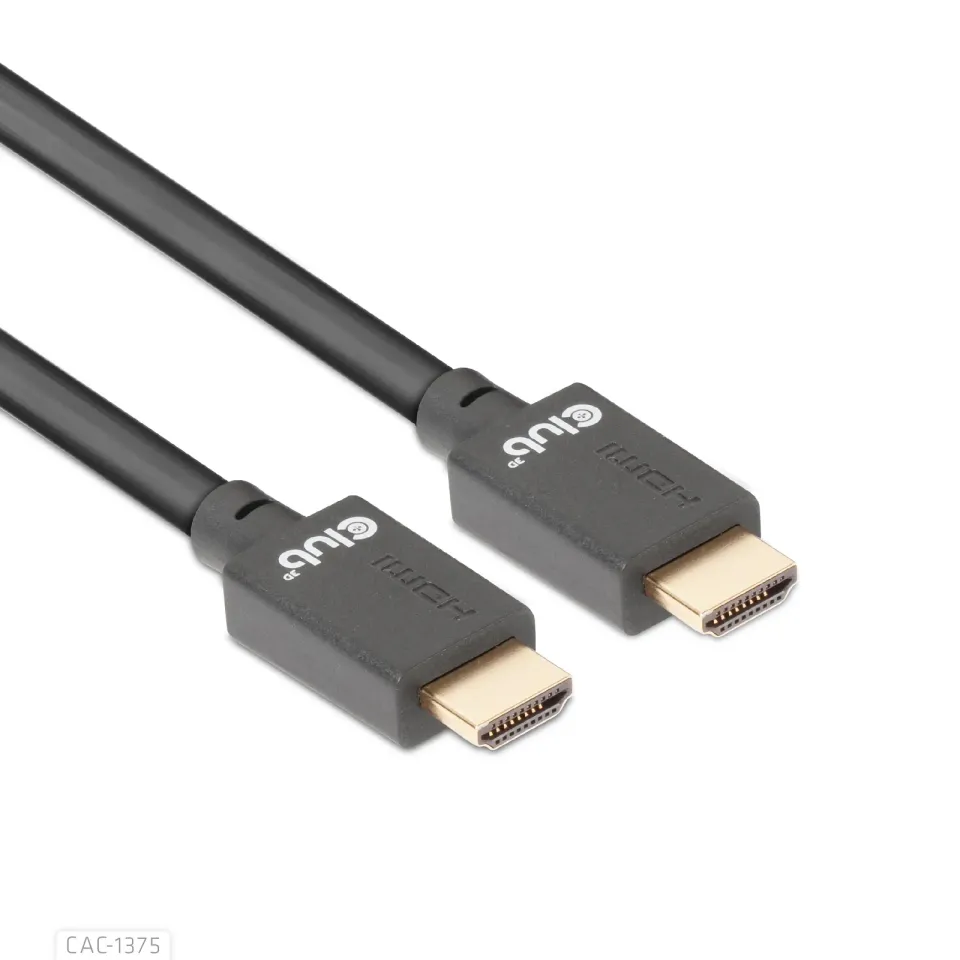 Club3D Ultra Rychlý HDMI™ Certifikovaný, 4K120Hz 8K60Hz 48Gbps M/M 5m/16.4ft, 28 AWG