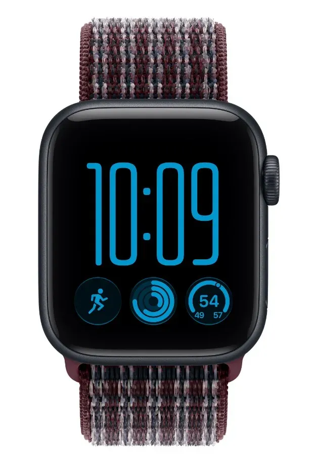 Watch Acc/40/Burgundy Plaid Sport Loop
