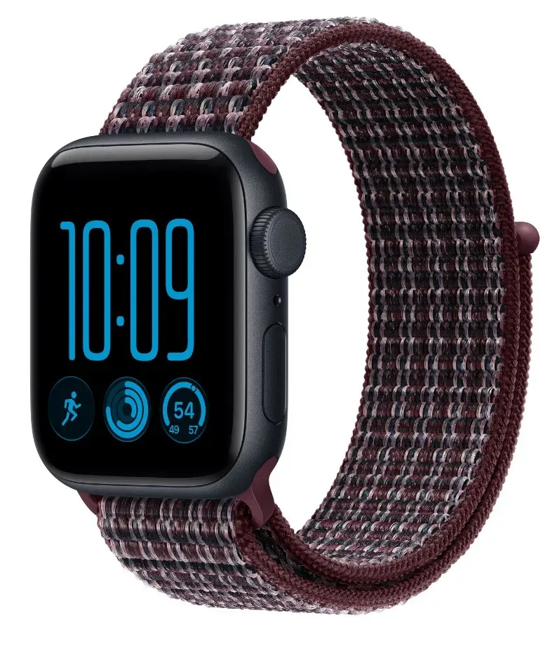 Watch Acc/40/Burgundy Plaid Sport Loop