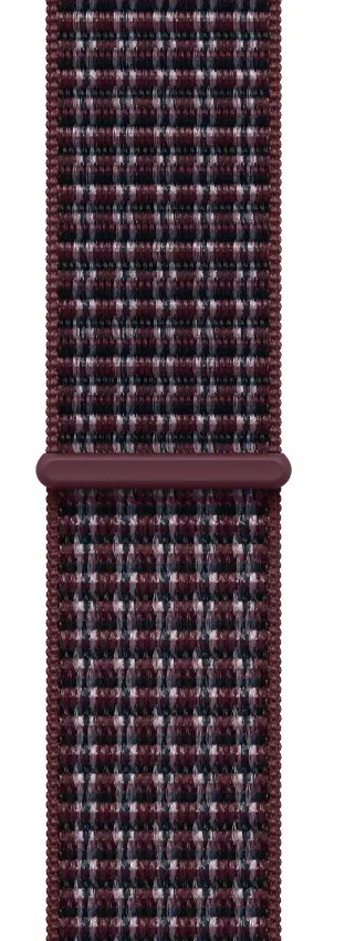 Watch Acc/40/Burgundy Plaid Sport Loop
